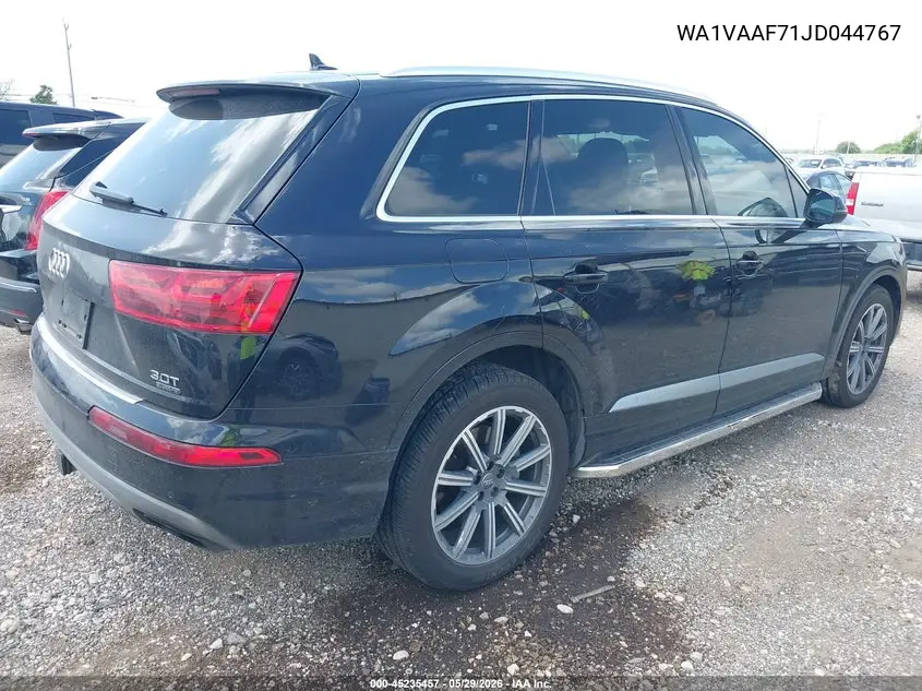 2018 Audi Q7 3.0T Premium VIN: WA1VAAF71JD044767 Lot: 45235457
