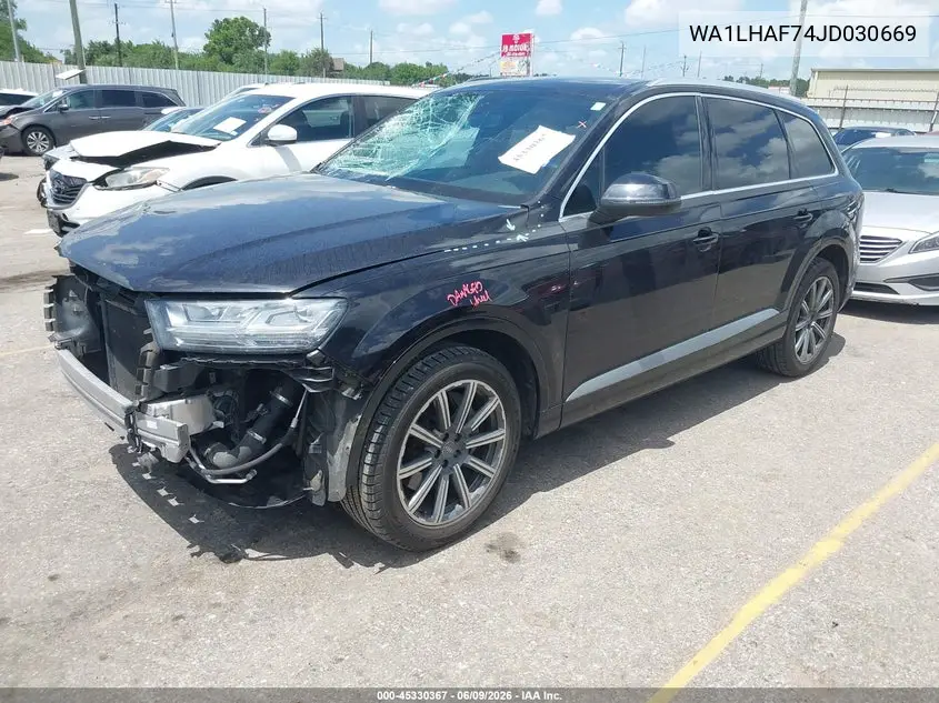 2018 Audi Q7 2.0T Premium VIN: WA1LHAF74JD030669 Lot: 45330367