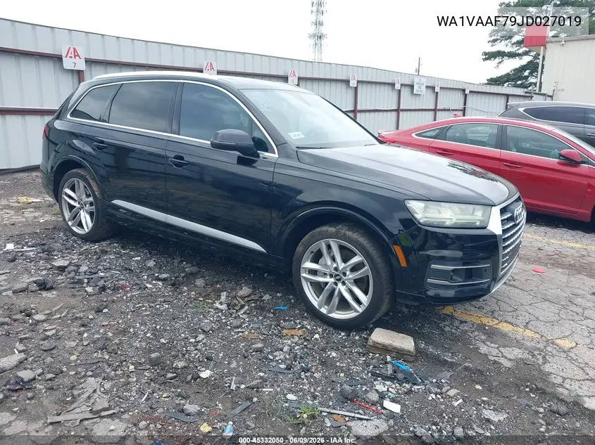 2018 Audi Q7 3.0T Premium VIN: WA1VAAF79JD027019 Lot: 45332050
