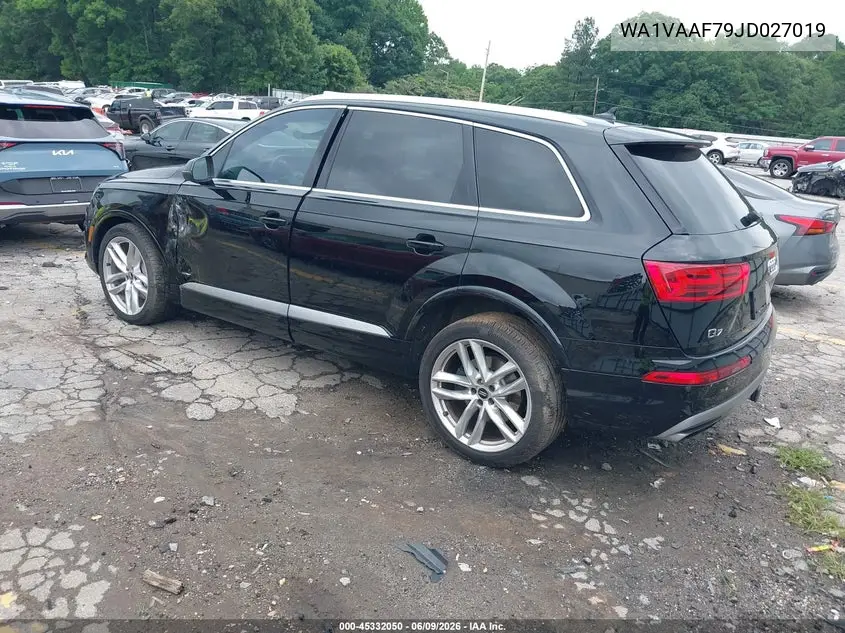 2018 Audi Q7 3.0T Premium VIN: WA1VAAF79JD027019 Lot: 45332050