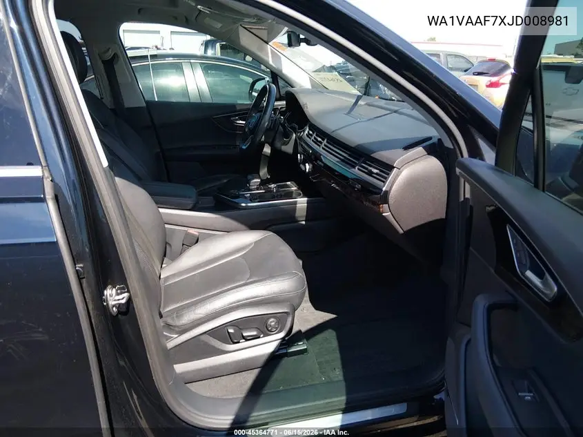 2018 Audi Q7 3.0T Premium VIN: WA1VAAF7XJD008981 Lot: 45364771