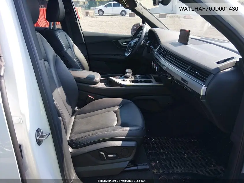 2018 Audi Q7 2.0T Premium VIN: WA1LHAF70JD001430 Lot: 45501521
