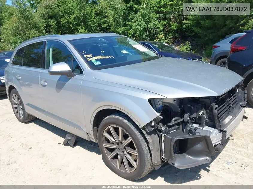 2018 Audi Q7 3.0T Premium VIN: WA1LAAF78JD037872 Lot: 45533344