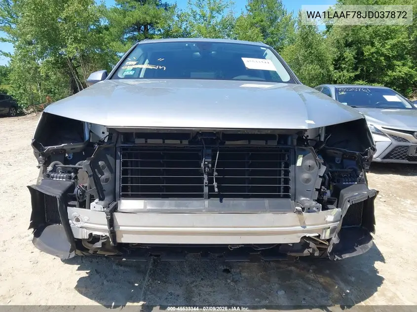 2018 Audi Q7 3.0T Premium VIN: WA1LAAF78JD037872 Lot: 45533344