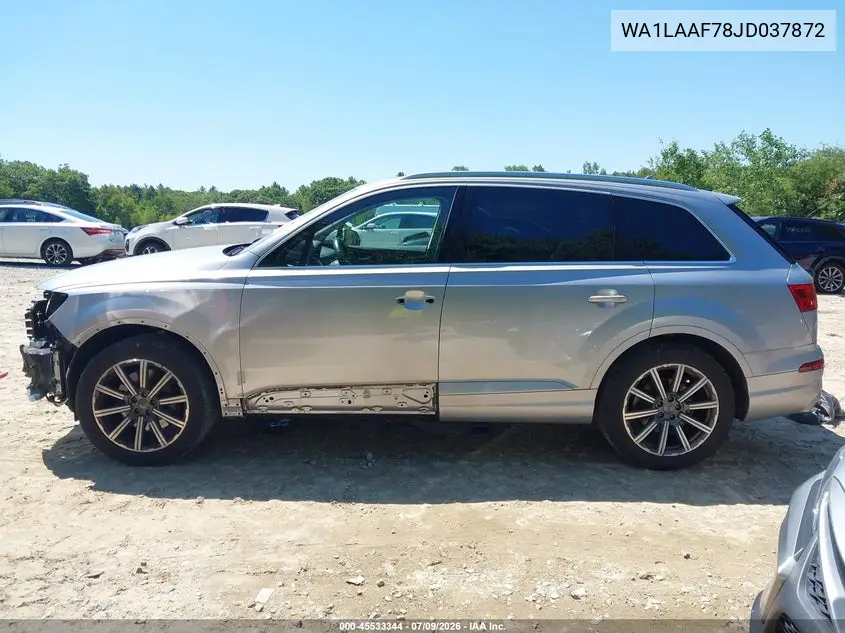 2018 Audi Q7 3.0T Premium VIN: WA1LAAF78JD037872 Lot: 45533344