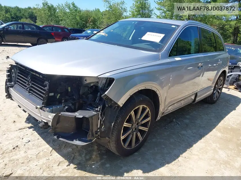 2018 Audi Q7 3.0T Premium VIN: WA1LAAF78JD037872 Lot: 45533344