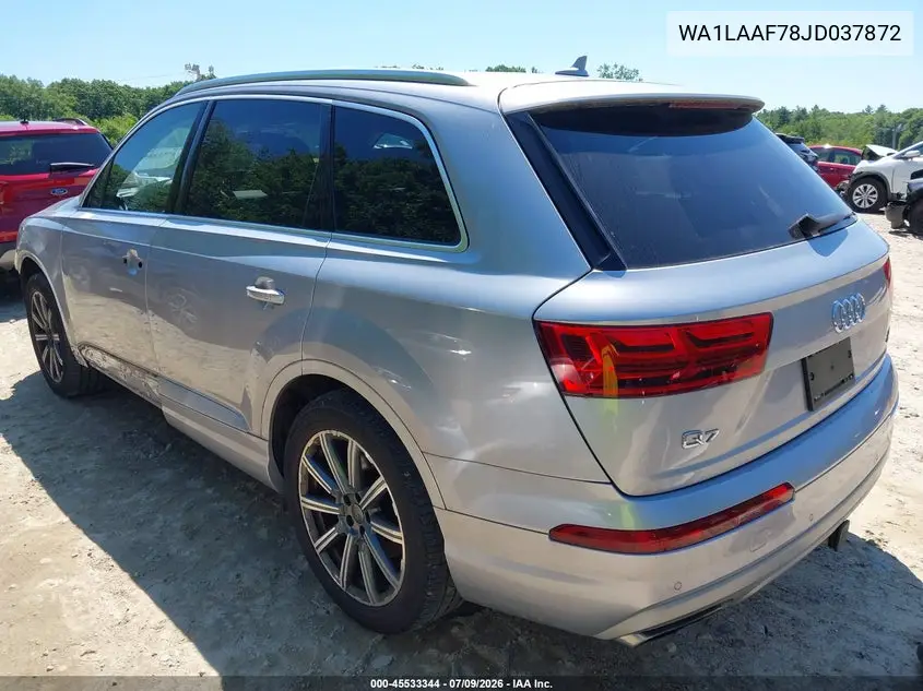 2018 Audi Q7 3.0T Premium VIN: WA1LAAF78JD037872 Lot: 45533344