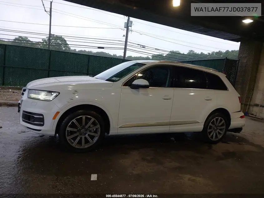 2018 Audi Q7 3.0T Premium VIN: WA1LAAF77JD037877 Lot: 45544877