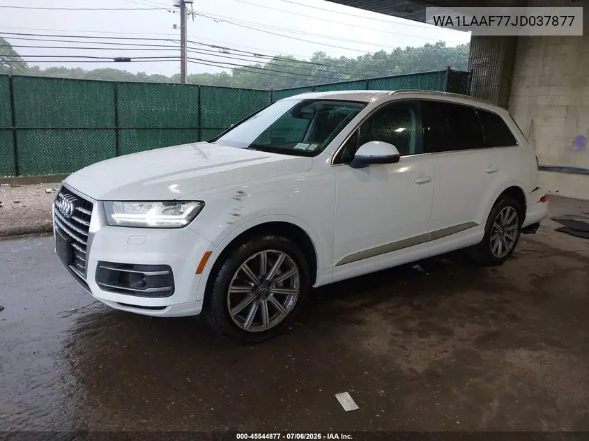 2018 Audi Q7 3.0T Premium VIN: WA1LAAF77JD037877 Lot: 45544877