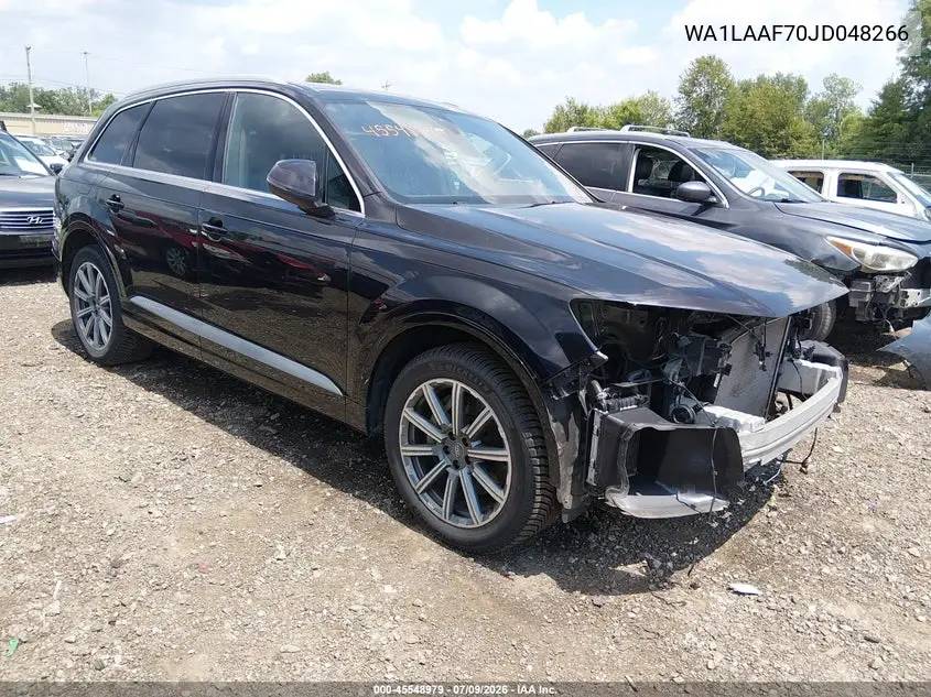 2018 Audi Q7 3.0T Premium VIN: WA1LAAF70JD048266 Lot: 45548979