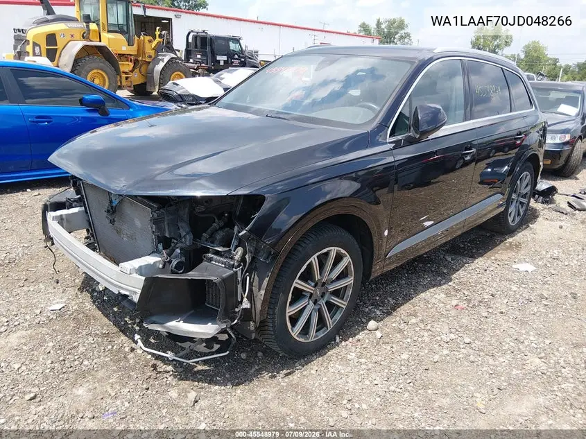 2018 Audi Q7 3.0T Premium VIN: WA1LAAF70JD048266 Lot: 45548979