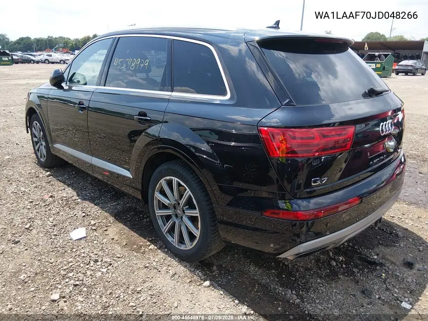 2018 Audi Q7 3.0T Premium VIN: WA1LAAF70JD048266 Lot: 45548979