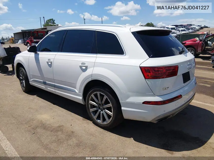 2018 Audi Q7 2.0T Premium VIN: WA1AHAF76JD041227 Lot: 45564243