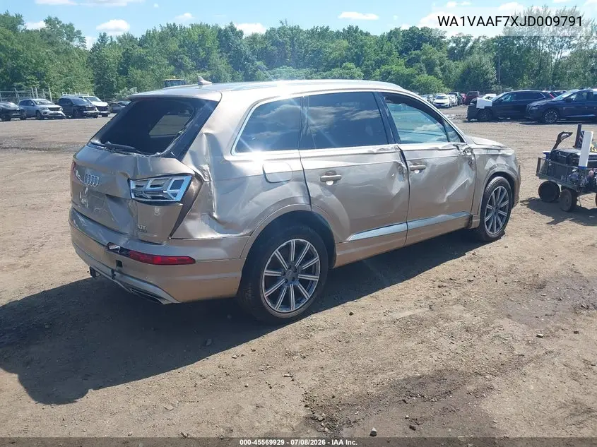 2018 Audi Q7 3.0T Premium VIN: WA1VAAF7XJD009791 Lot: 45569929