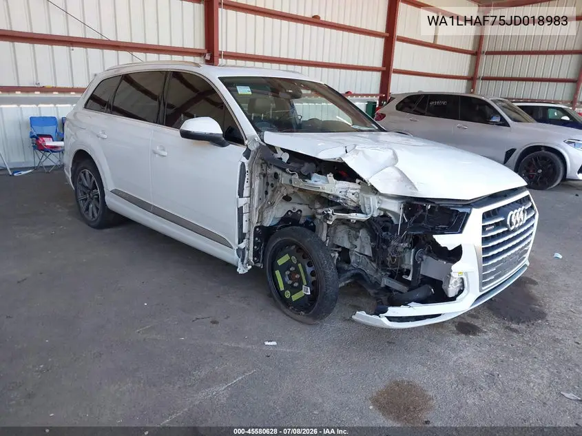 2018 Audi Q7 2.0T Premium VIN: WA1LHAF75JD018983 Lot: 45580628
