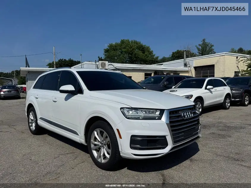 2018 Audi Q7 2.0T Premium VIN: WA1LHAF7XJD045466 Lot: 61189536