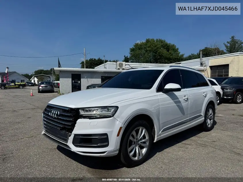 2018 Audi Q7 2.0T Premium VIN: WA1LHAF7XJD045466 Lot: 61189536
