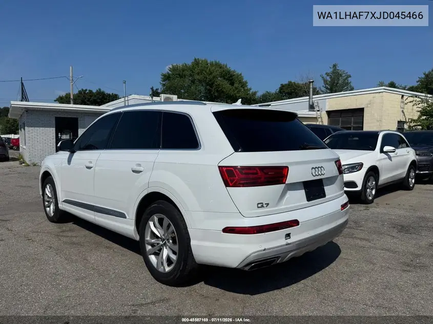 2018 Audi Q7 2.0T Premium VIN: WA1LHAF7XJD045466 Lot: 61189536