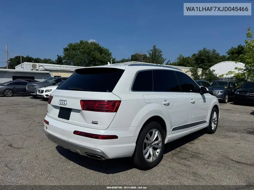 2018 Audi Q7 2.0T Premium VIN: WA1LHAF7XJD045466 Lot: 61189536