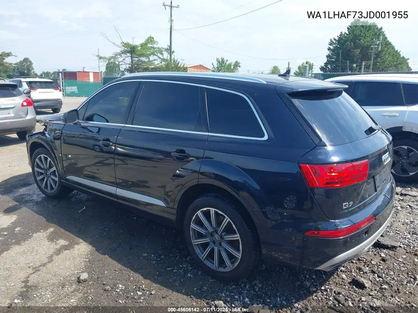 2018 Audi Q7 2.0T Premium VIN: WA1LHAF73JD001955 Lot: 45606142