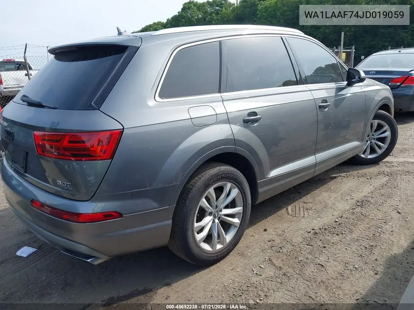 2018 Audi Q7 3.0T Premium VIN: WA1LAAF74JD019059 Lot: 45652238