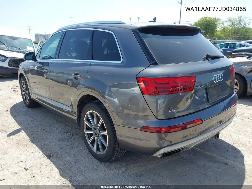 2018 Audi Q7 3.0T Premium VIN: WA1LAAF77JD034865 Lot: 45658851