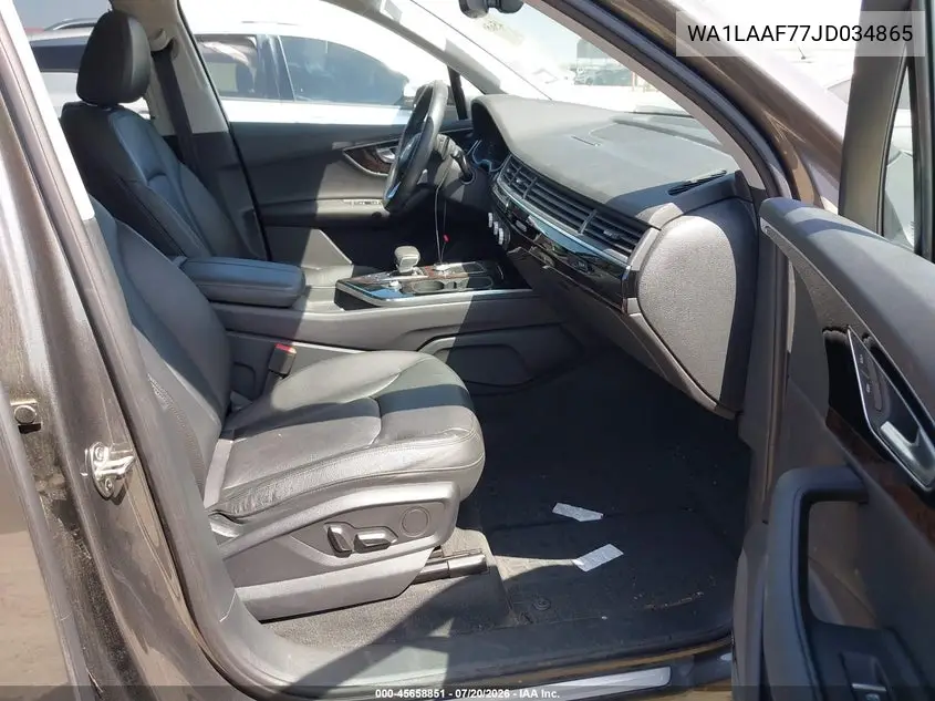 2018 Audi Q7 3.0T Premium VIN: WA1LAAF77JD034865 Lot: 45658851