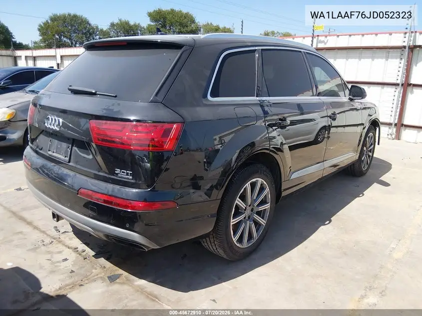 2018 Audi Q7 3.0T Premium VIN: WA1LAAF76JD052323 Lot: 45672910