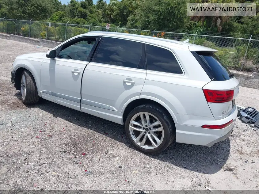2018 Audi Q7 3.0T Premium VIN: WA1VAAF76JD050371 Lot: 45683702