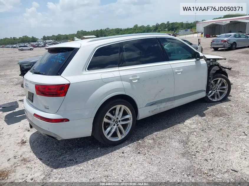 2018 Audi Q7 3.0T Premium VIN: WA1VAAF76JD050371 Lot: 45683702