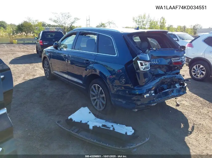WA1LAAF74KD034551 2019 Audi Q7