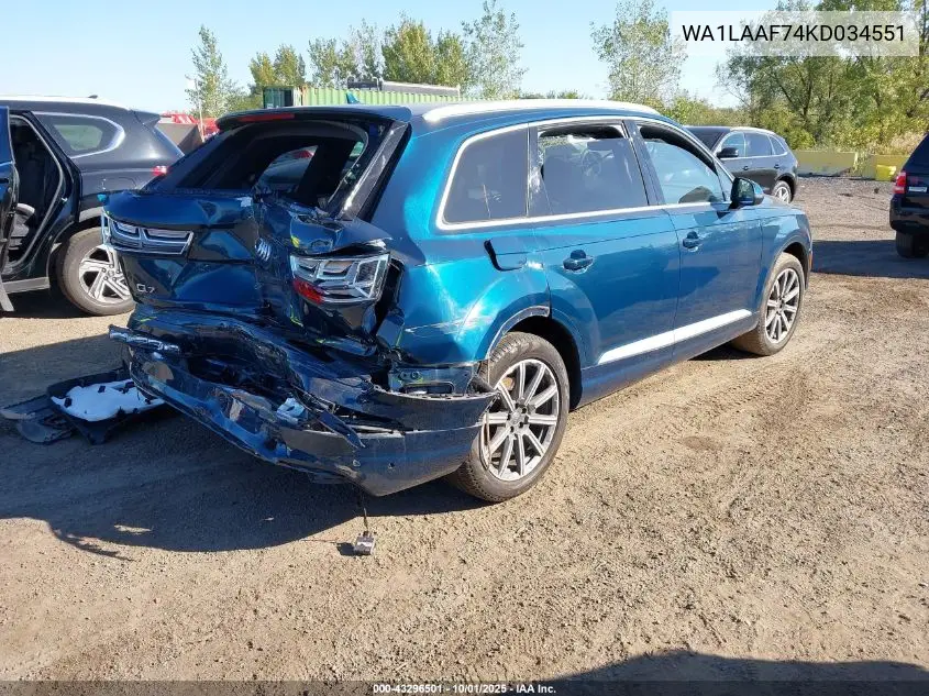 WA1LAAF74KD034551 2019 Audi Q7