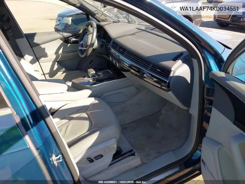 WA1LAAF74KD034551 2019 Audi Q7