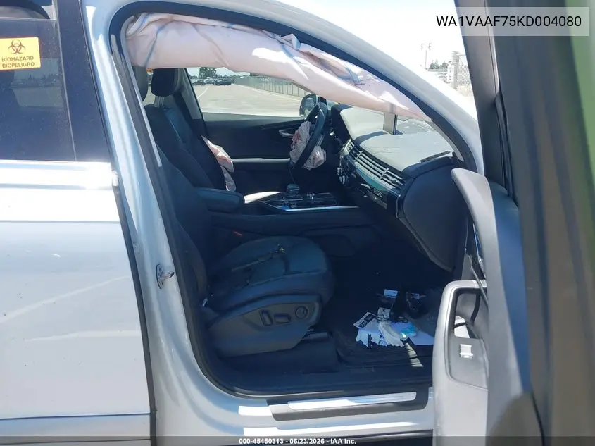 2019 Audi Q7 55 Premium VIN: WA1VAAF75KD004080 Lot: 45450313