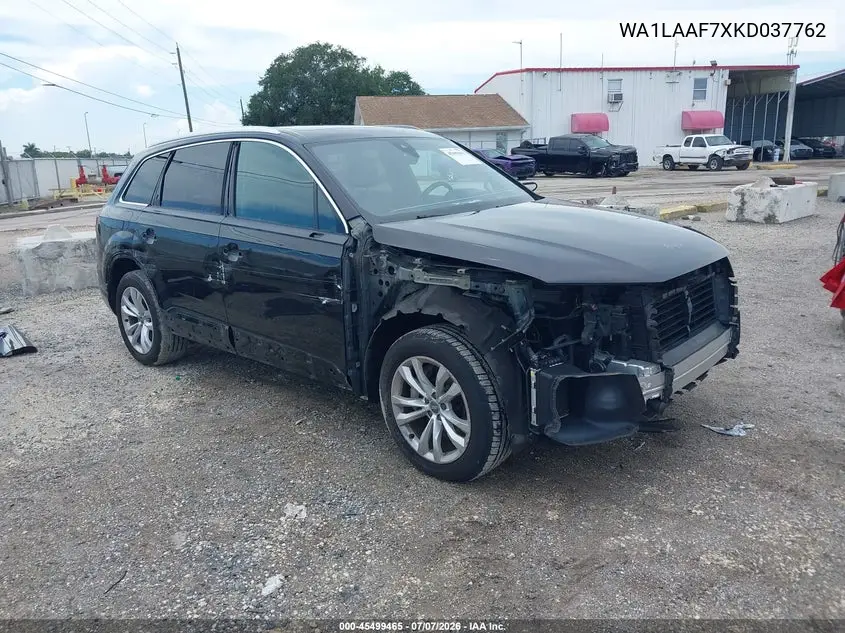 2019 Audi Q7 55 Premium/55 Se Premium VIN: WA1LAAF7XKD037762 Lot: 45499465
