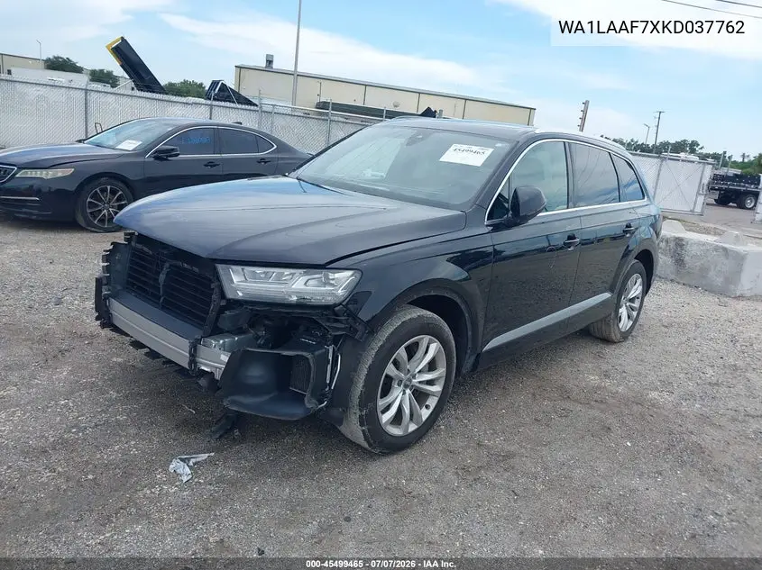 2019 Audi Q7 55 Premium/55 Se Premium VIN: WA1LAAF7XKD037762 Lot: 45499465
