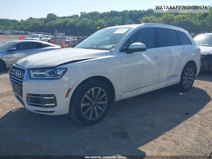 2019 Audi Q7 55 Premium/55 Se Premium VIN: WA1AAAF77KD006976 Lot: 45560763