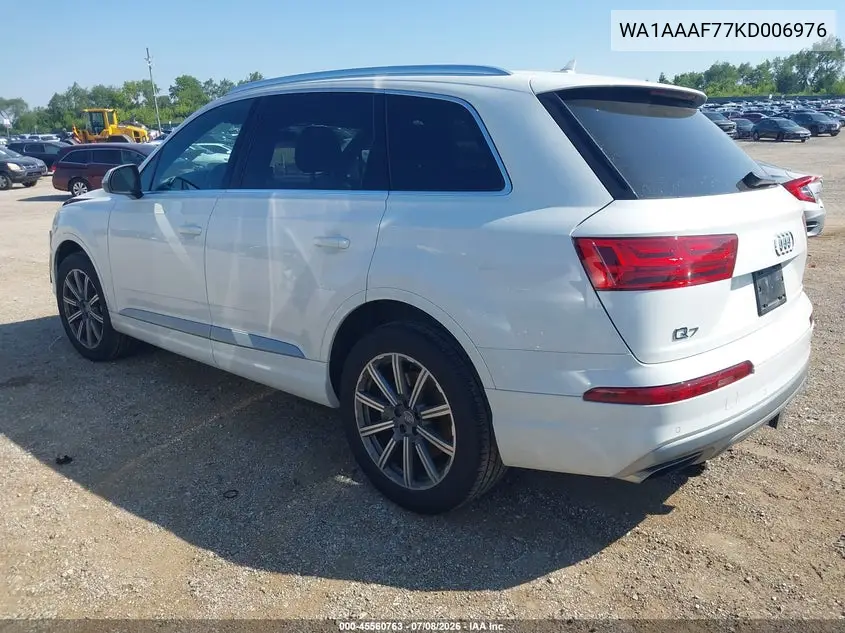 2019 Audi Q7 55 Premium/55 Se Premium VIN: WA1AAAF77KD006976 Lot: 45560763