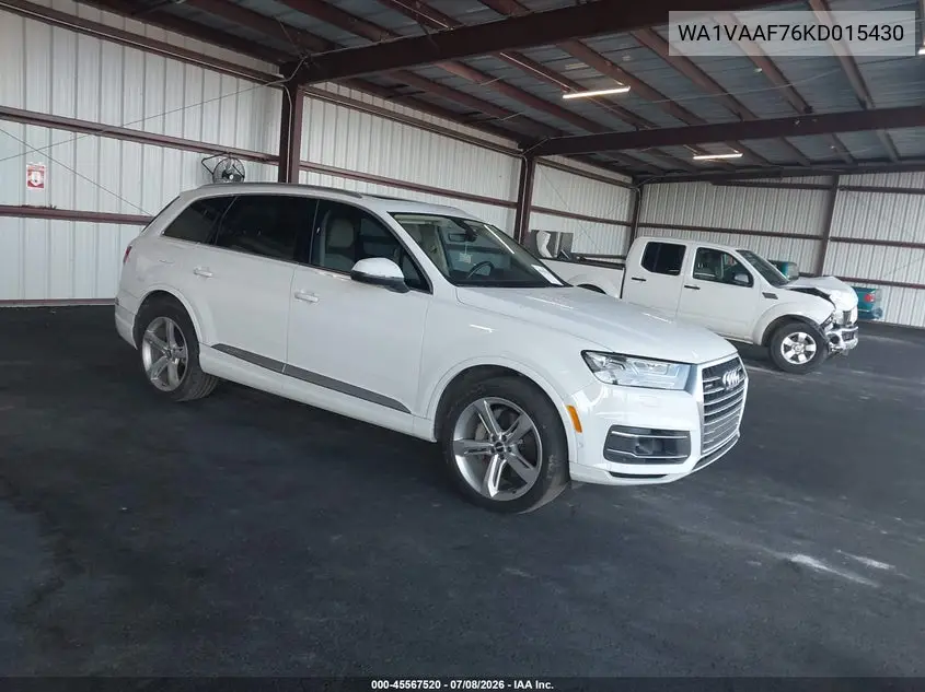 2019 Audi Q7 55 Premium VIN: WA1VAAF76KD015430 Lot: 45567520