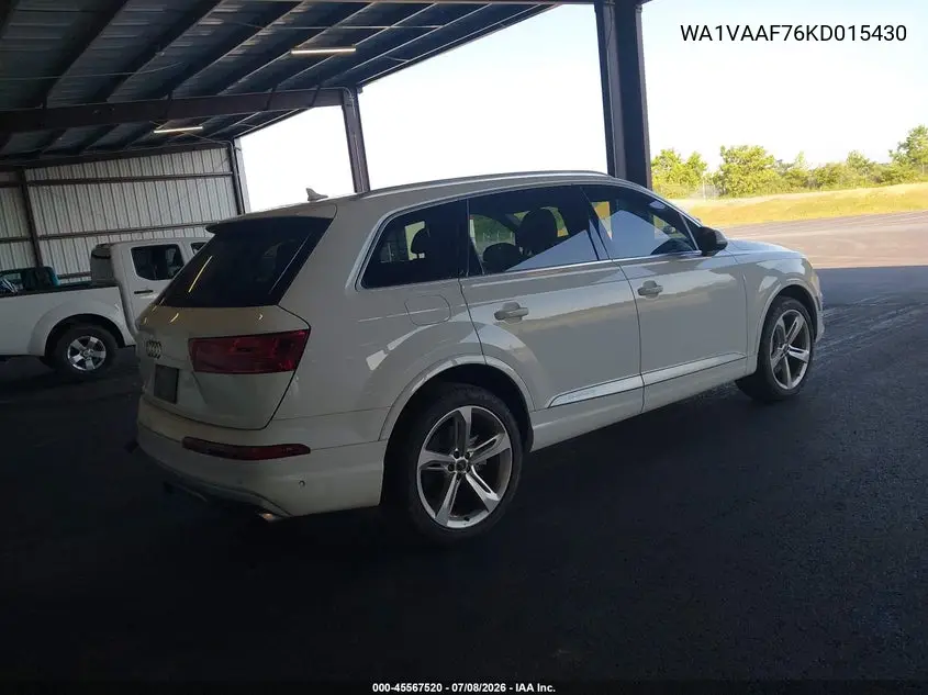 2019 Audi Q7 55 Premium VIN: WA1VAAF76KD015430 Lot: 45567520