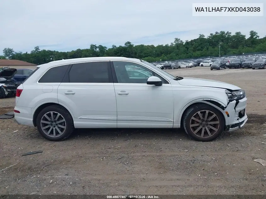 2019 Audi Q7 45 Premium VIN: WA1LHAF7XKD043038 Lot: 45577407