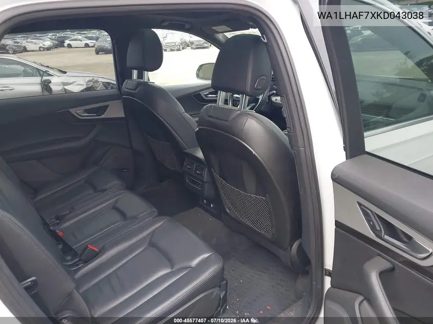 2019 Audi Q7 45 Premium VIN: WA1LHAF7XKD043038 Lot: 45577407