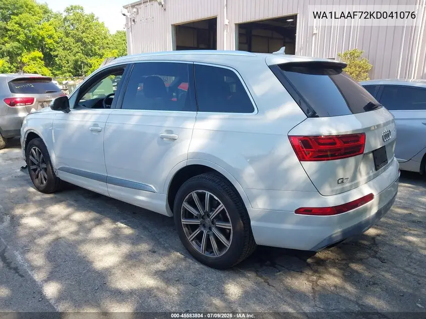 2019 Audi Q7 55 Premium/55 Se Premium VIN: WA1LAAF72KD041076 Lot: 45583804