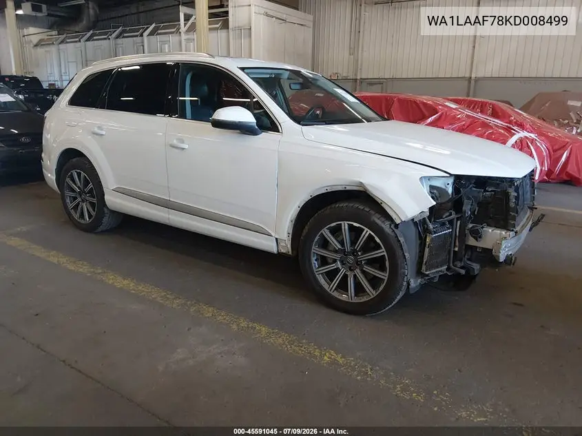 2019 Audi Q7 55 Premium/55 Se Premium VIN: WA1LAAF78KD008499 Lot: 45591045