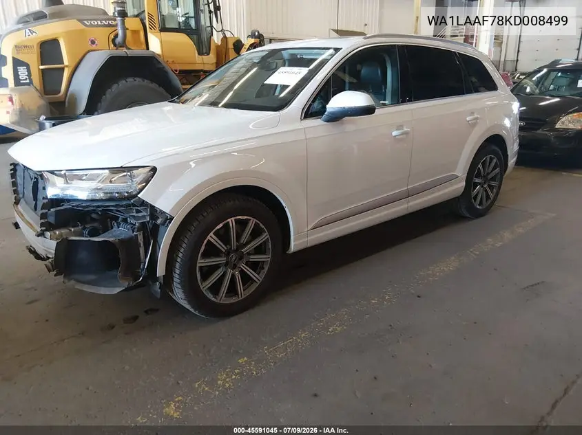 2019 Audi Q7 55 Premium/55 Se Premium VIN: WA1LAAF78KD008499 Lot: 45591045