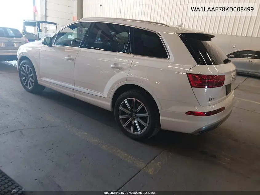 2019 Audi Q7 55 Premium/55 Se Premium VIN: WA1LAAF78KD008499 Lot: 45591045
