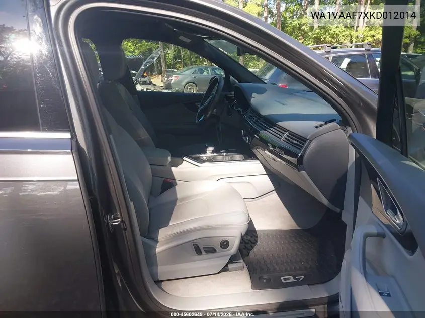2019 Audi Q7 55 Premium VIN: WA1VAAF7XKD012014 Lot: 45602649