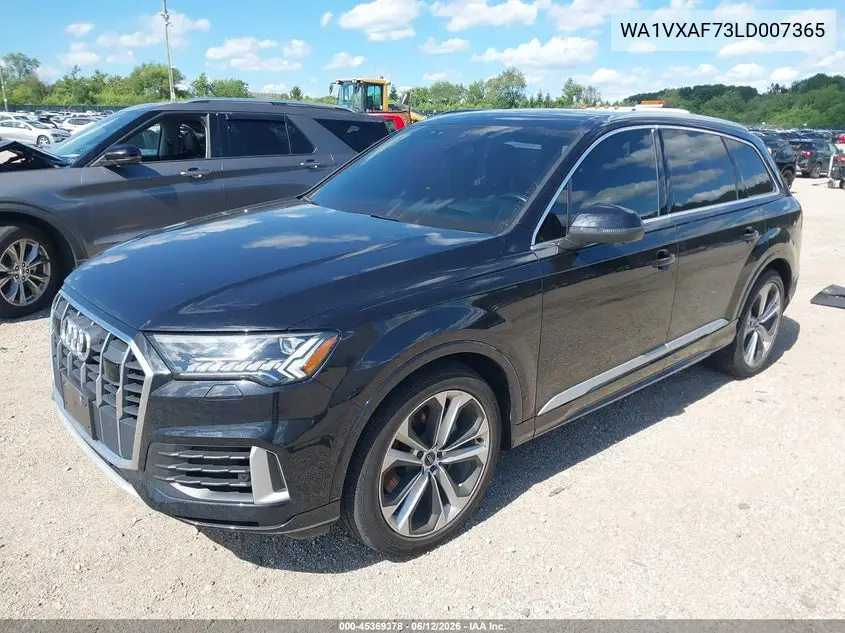 2020 Audi Q7 Prestige 55 Tfsi Quattro Tiptronic VIN: WA1VXAF73LD007365 Lot: 45369378