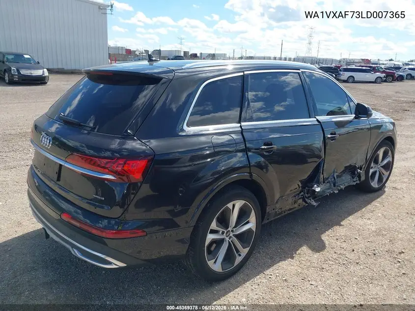 2020 Audi Q7 Prestige 55 Tfsi Quattro Tiptronic VIN: WA1VXAF73LD007365 Lot: 45369378