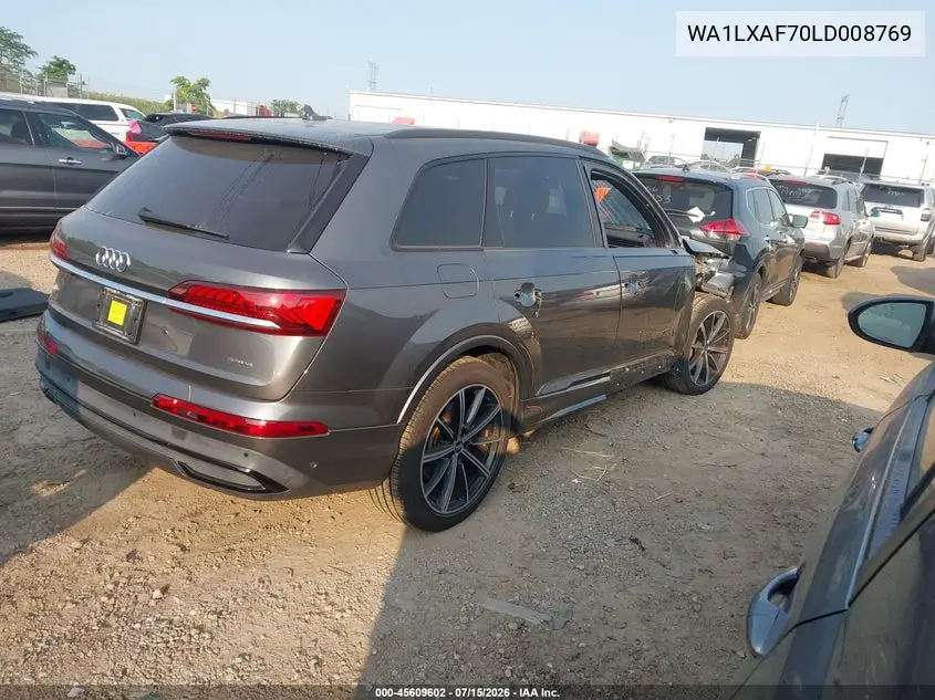 2020 Audi Q7 Premium Plus 55 Tfsi Quattro Tiptronic VIN: WA1LXAF70LD008769 Lot: 45609602
